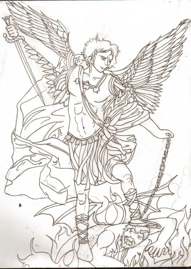 728x1023 St Michael Sketch St . Michael Sketch Photo By Frito Bandito - St Michael Sketch