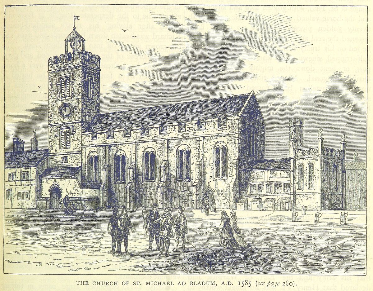 1200x939 St Michael Le Querne - St Michael Sketch