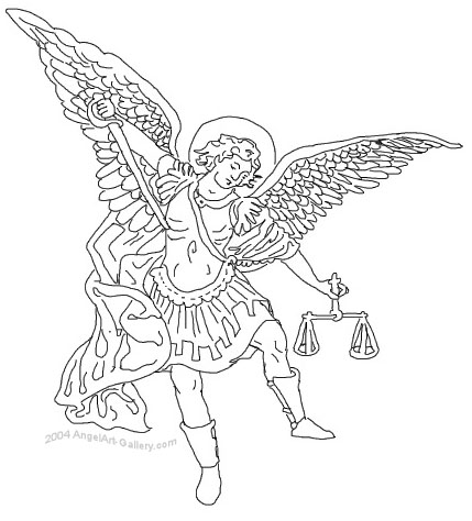 429x474 Saint Michael Clipart - St Michael The Archangel Sketch.