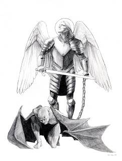 243x320 The Art Of David Myers Saint Michael The Archangel - St Michael The Archangel Sketch