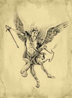 236x321 The 16 Best St. Michael The Archangel Tattoo Designs Images On - St Michael The Archangel Sketch