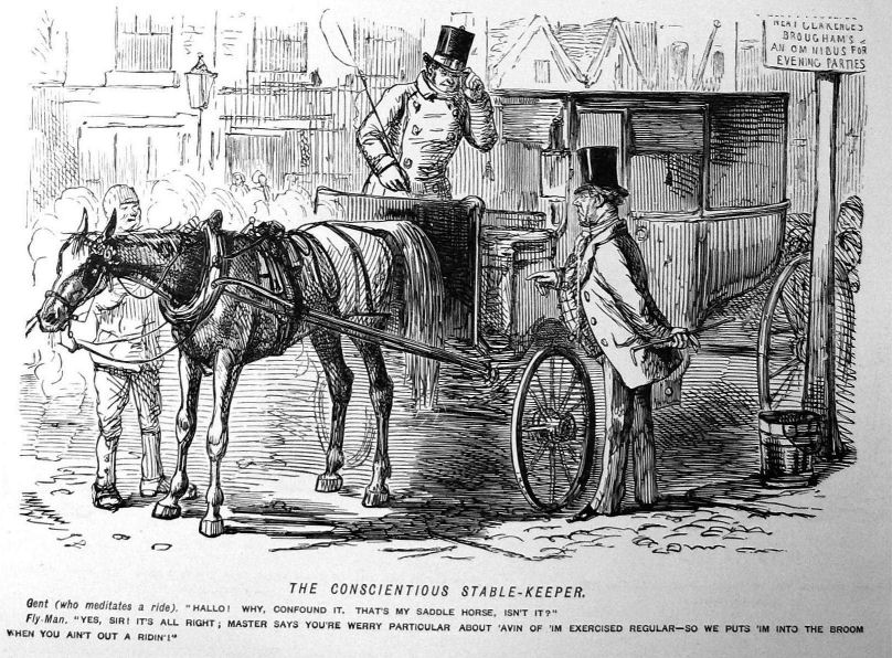 808x596 Sketch From 1853 Conscientious Stable Keeper - Stable Sketch