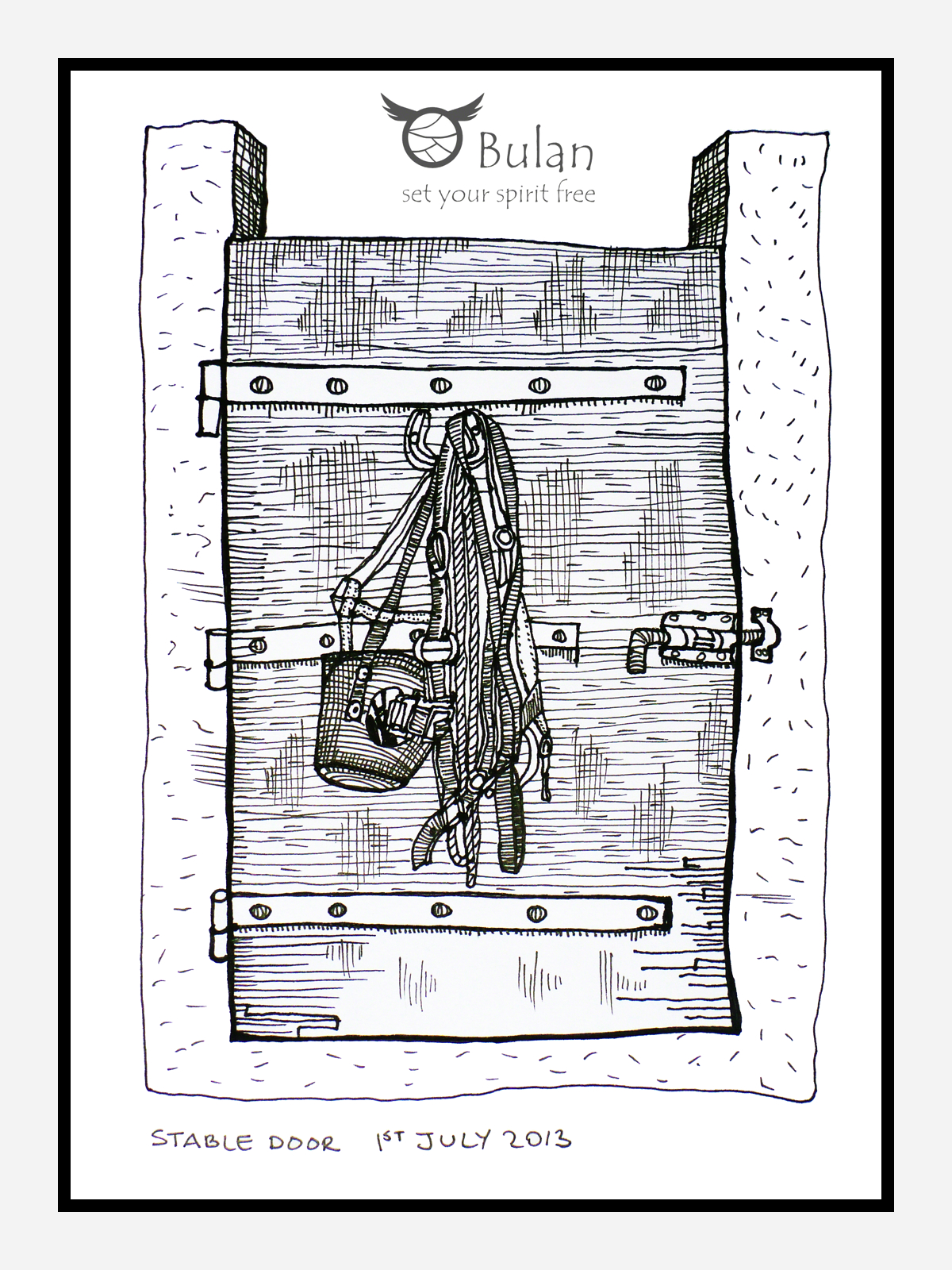 1200x1600 Sketch Of The Day No 70 Sketch Of Stable Door - Stable Sketch