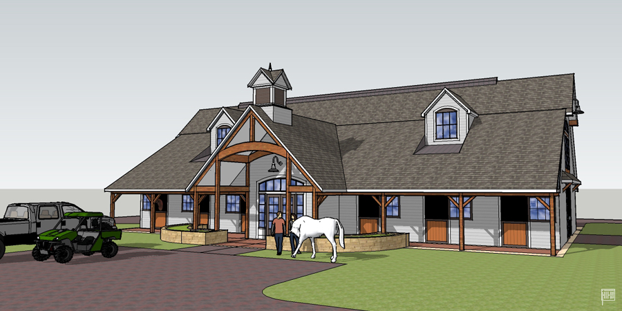 900x450 Drawings And Sketches Martinolich - Stable Sketch