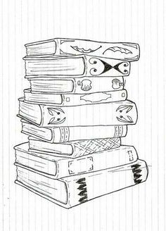 236x328 Stack Of Books (Books Stacked) Books Worth Reading - Stack Of Books Sketch