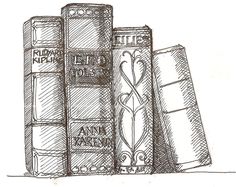 236x187 Pile Of Books Drawing - Stack Of Books Sketch