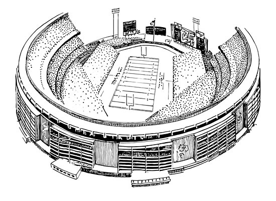 550x400 Shea Stadium - Stadium Sketch