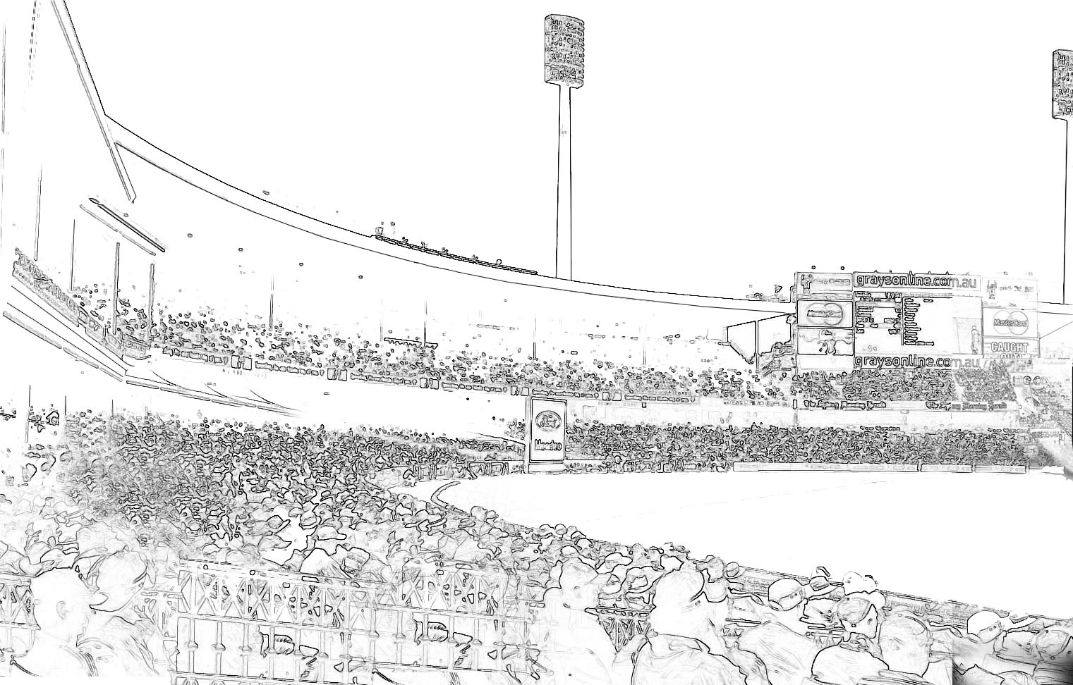 1521x972 Stock Pictures Cricket Stadium Silhouettes And Sketch - Stadium Sketch