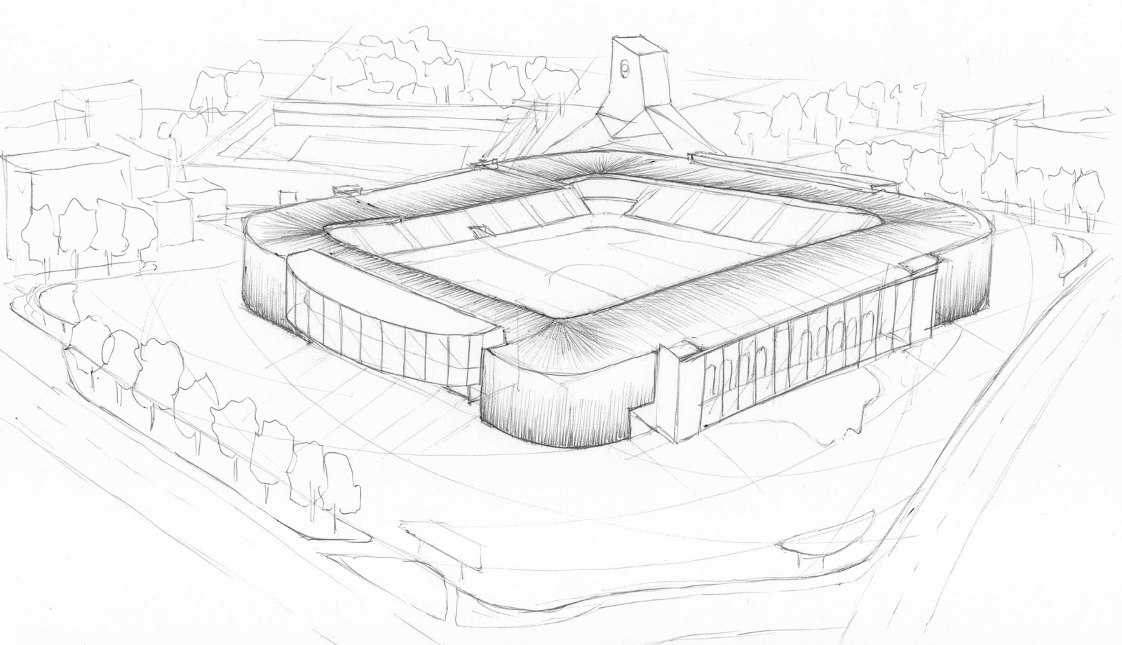 1600x920 Thinking Architecture Through The Sketch Stadium In Bergamo - Stadium Sketch