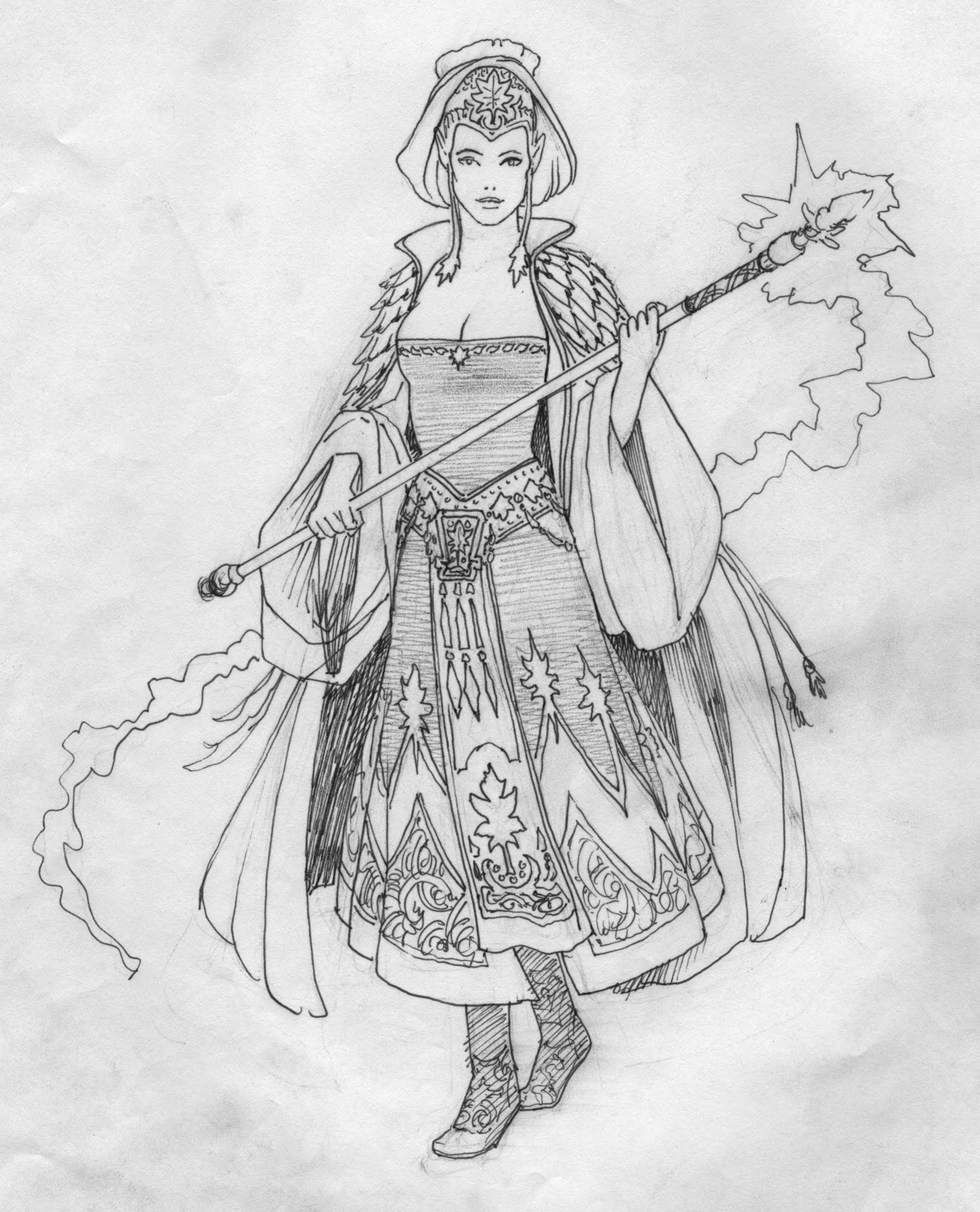 1656x2048 Original Pencil Sketch - Staff Sketch