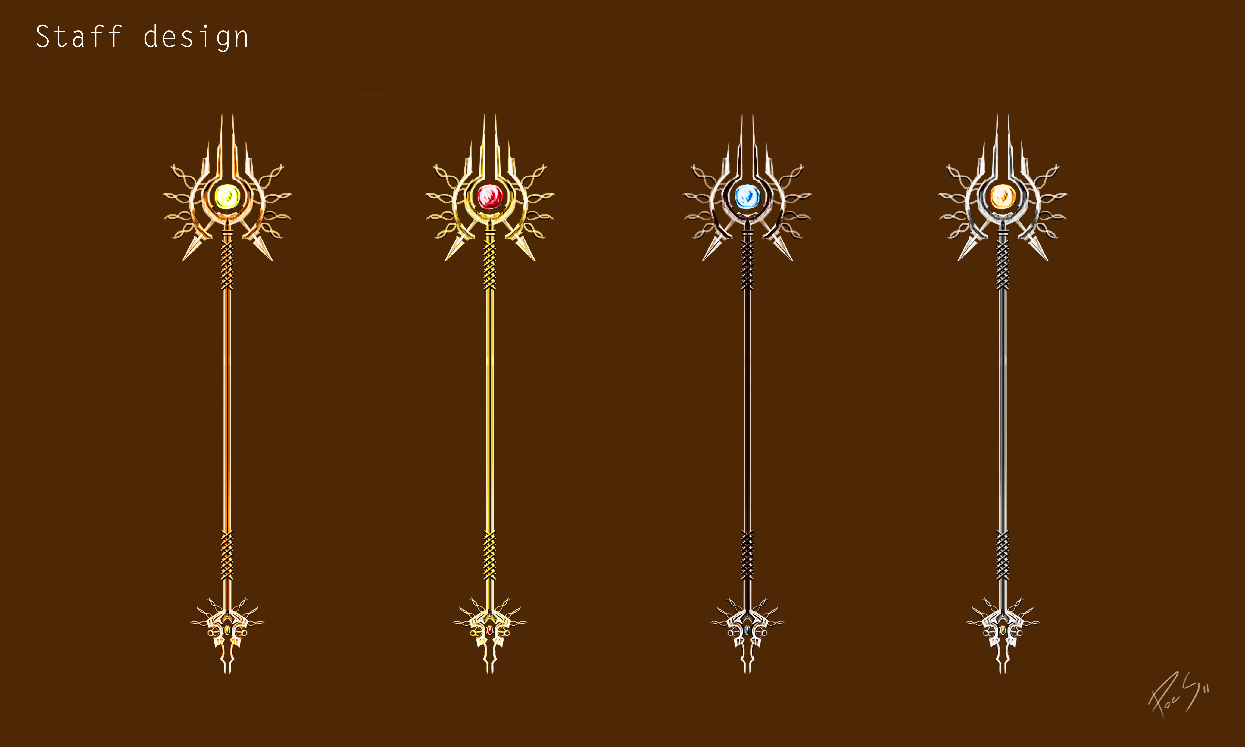 4134x2480 Sketches Staff Design Independent Animation Projects - Staff Sketch