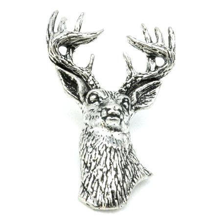 458x458 Stag Head Wooden Deer Wall Trophy Silhouette Tattoo Littlelookbook - Stag Head Sketch