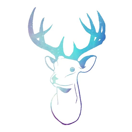 550x550 Stag Head Sketch Posters By Craig Lomax Redbubble - Stag Head Sketch