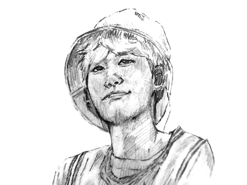 795x597 Suga On Stage - Stage Sketch