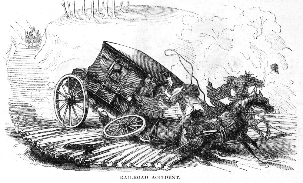 1000x604 Stagecoach Accident 1856 Na Mishap On A Corduroy Road Near - Stagecoach Sketch