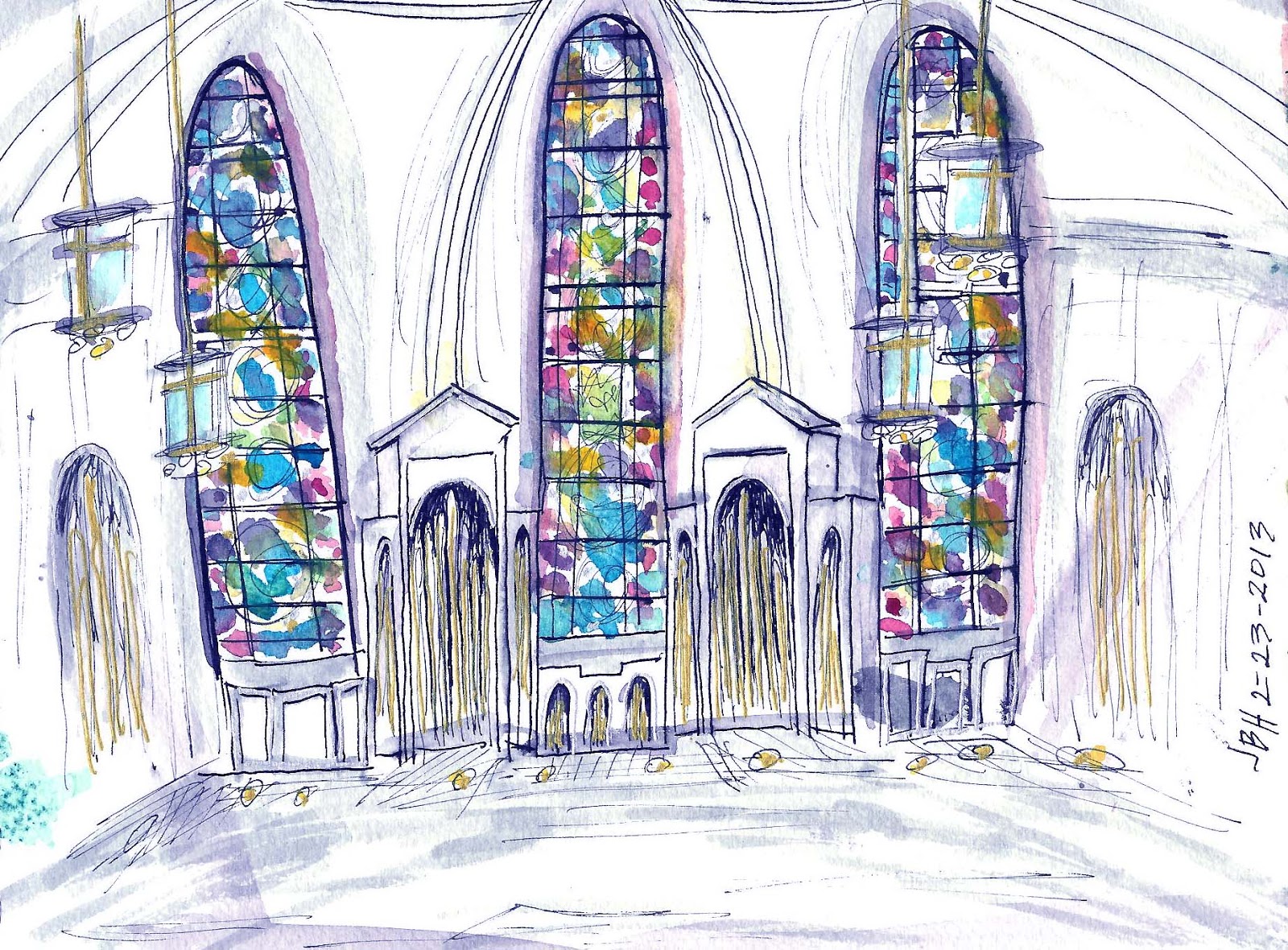 1600x1180 Stained Glass Windows - Stained Glass Sketch