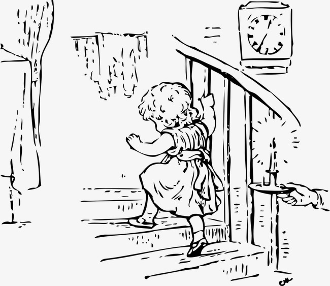 650x563 Girl,climbing Stairs,sketch, Girl, Climbing Stairs, Sketch Png - Stairs Sketch