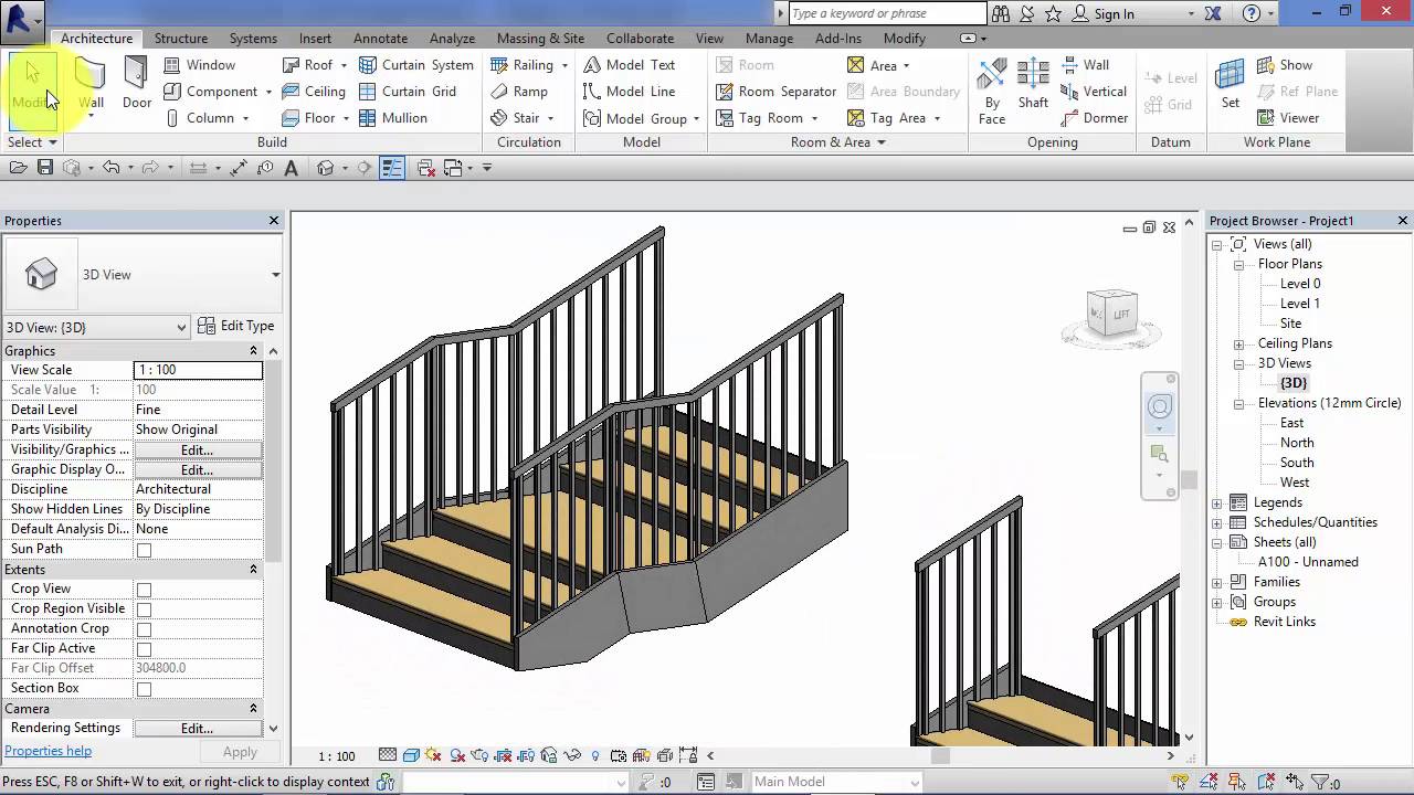 1280x720 Module 4 Unit 13 Revit Architecture Stair By Sketch - Stairs Sketch