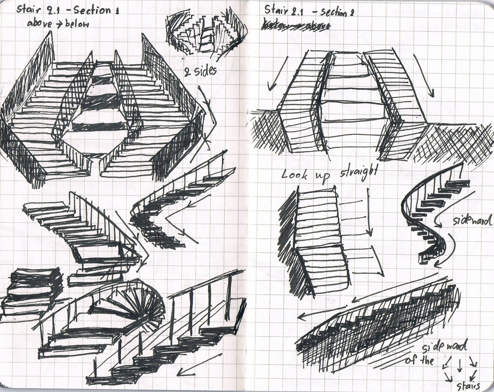 1600x1268 Arch1101 2010 - Stairs Sketch