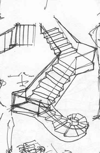 326x500 Quick Sketch - Stairs Sketch
