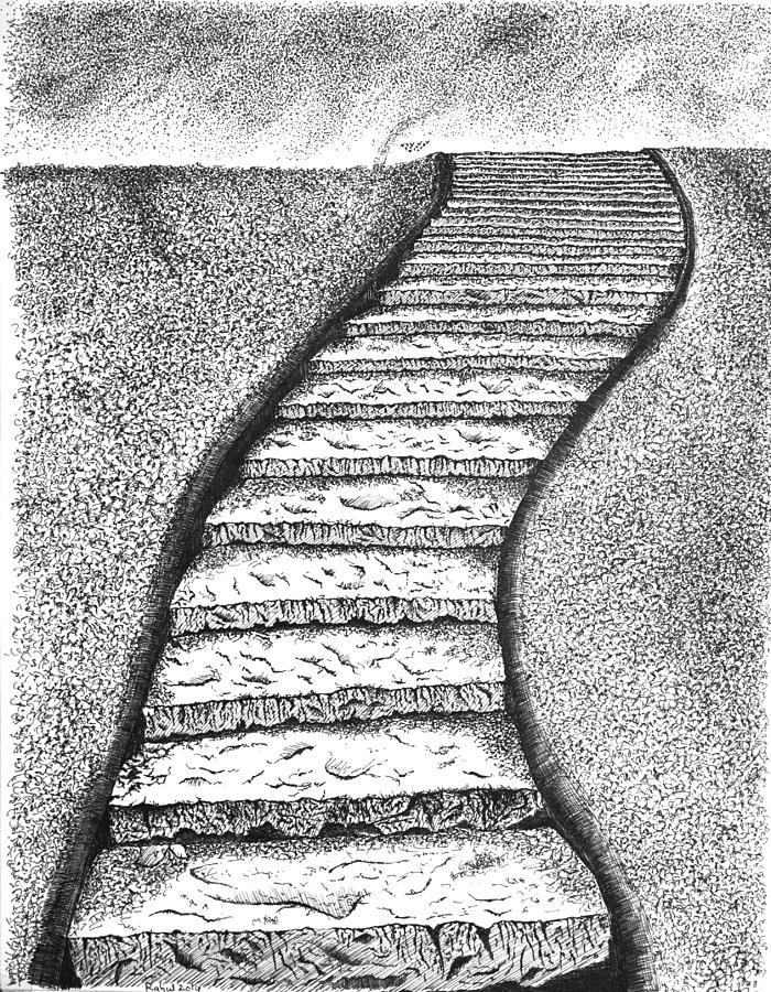 700x900 Stairway To Heaven Drawing By Rahul Jain - Stairway To Heaven Sketch