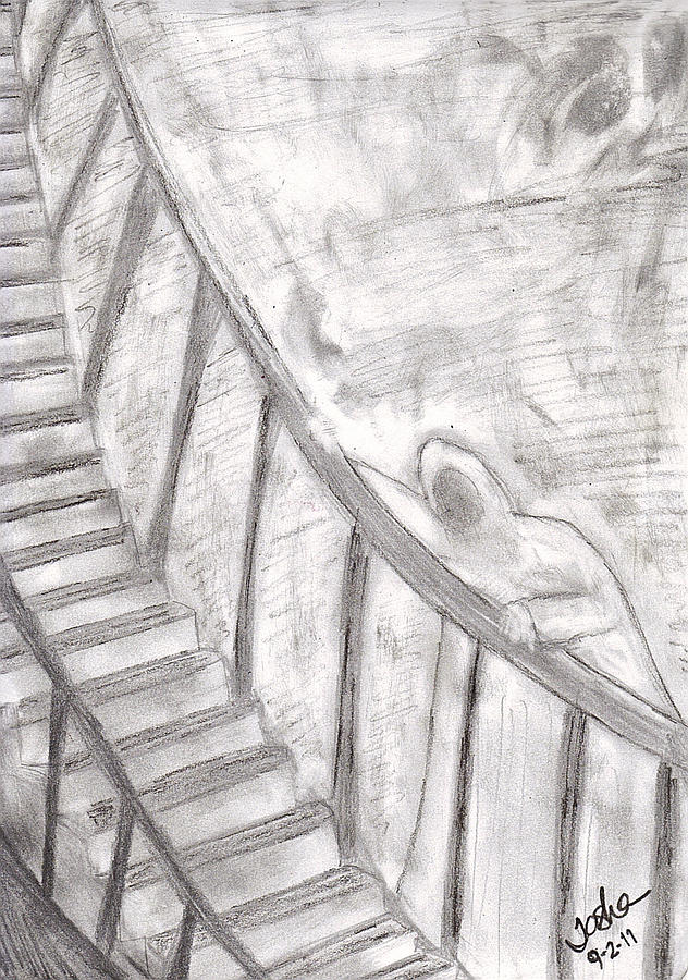 Stairway To Heaven Drawing By Tasha Starr - Stairway To Heaven Sketch. 