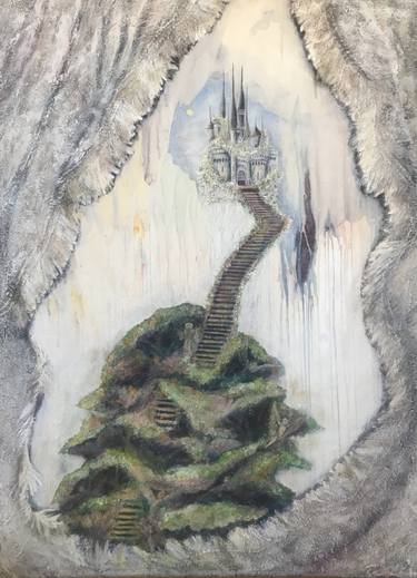 375x519 Stairway To Heaven Painting By Rebecca Both Saatchi Art - Stairway To Heaven Sketch