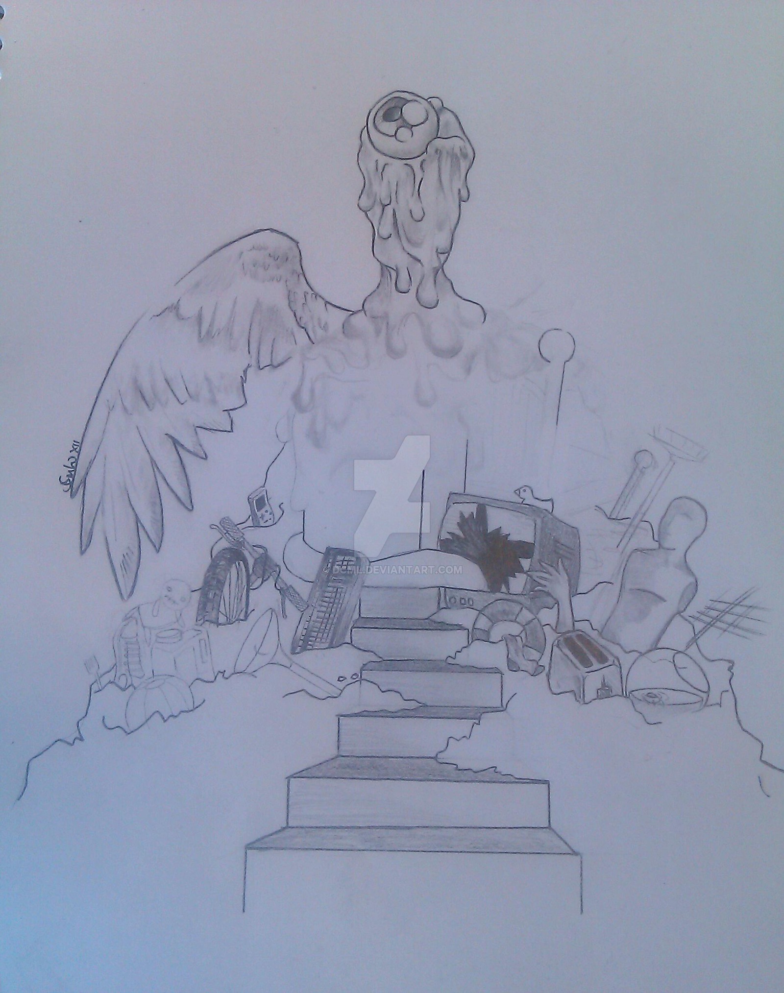 1600x2027 Stairway To Heaven By Dcml - Stairway To Heaven Sketch