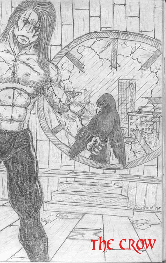 570x906 Crow Artwork - Stairway To Heaven Sketch