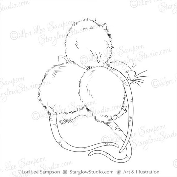 570x570 Pet Rat Sketch Digital Stamp Rattie Ratty Drawing Digital Etsy - Stamp Sketch