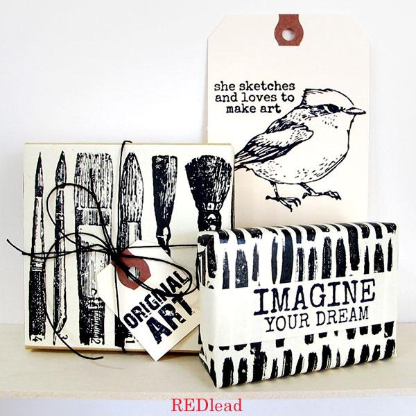 600x600 She Sketches And Loves To Make Art Bird Rubber Stamp - Stamp Sketch