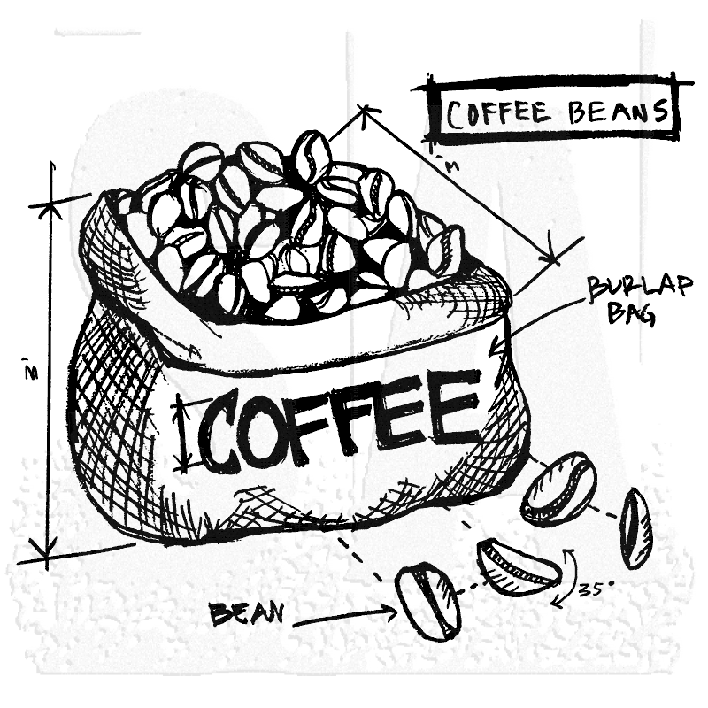 800x800 Tim Holtz Wood Mounted Stamp - Stamp Sketch