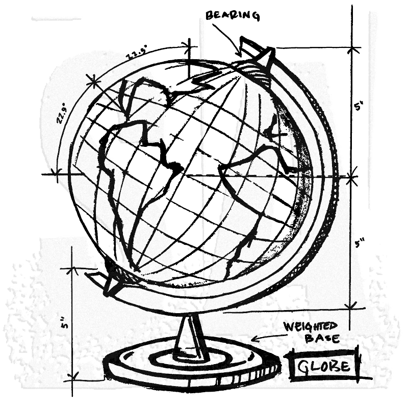 800x800 Tim Holtz Wood Mounted Stamp - Stamp Sketch