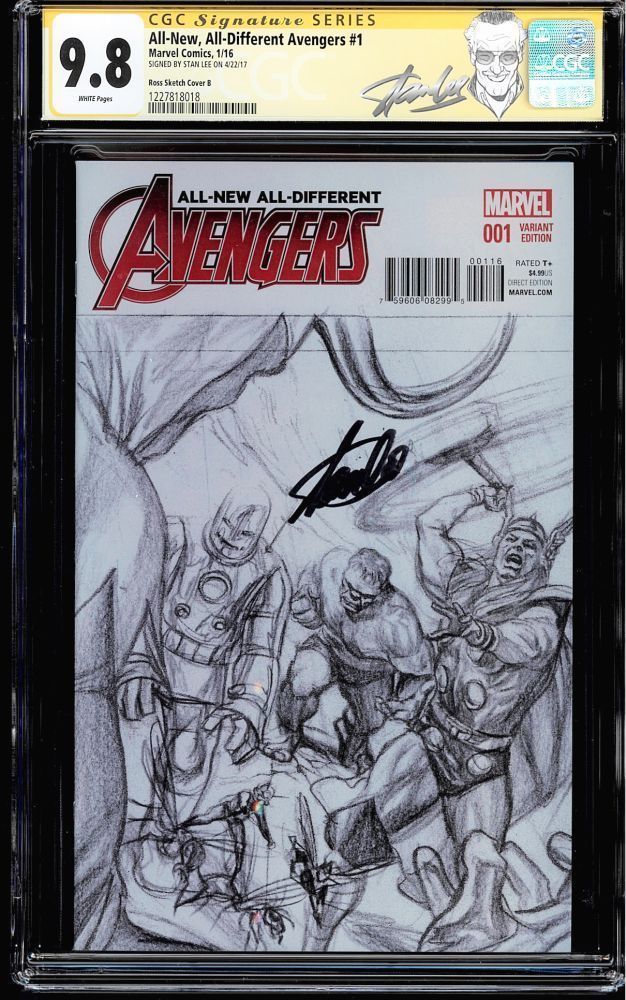 626x1000 All New All Different Avengers - Stan Lee Sketch