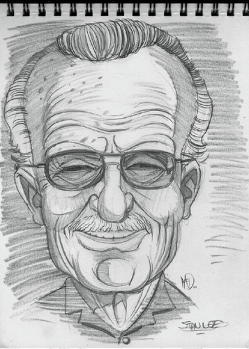 357x500 Sketch Of Stan Lee By Mcdermott Famous People Cartoon Toonpool - Stan Lee Sketch