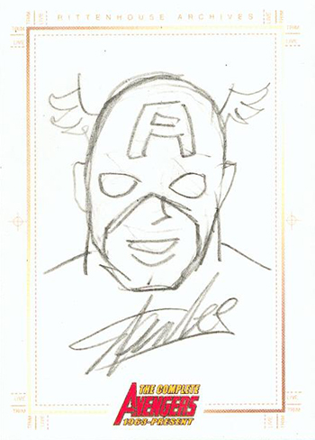 350x488 Top 10 Stan Lee Trading Cards - Stan Lee Sketch