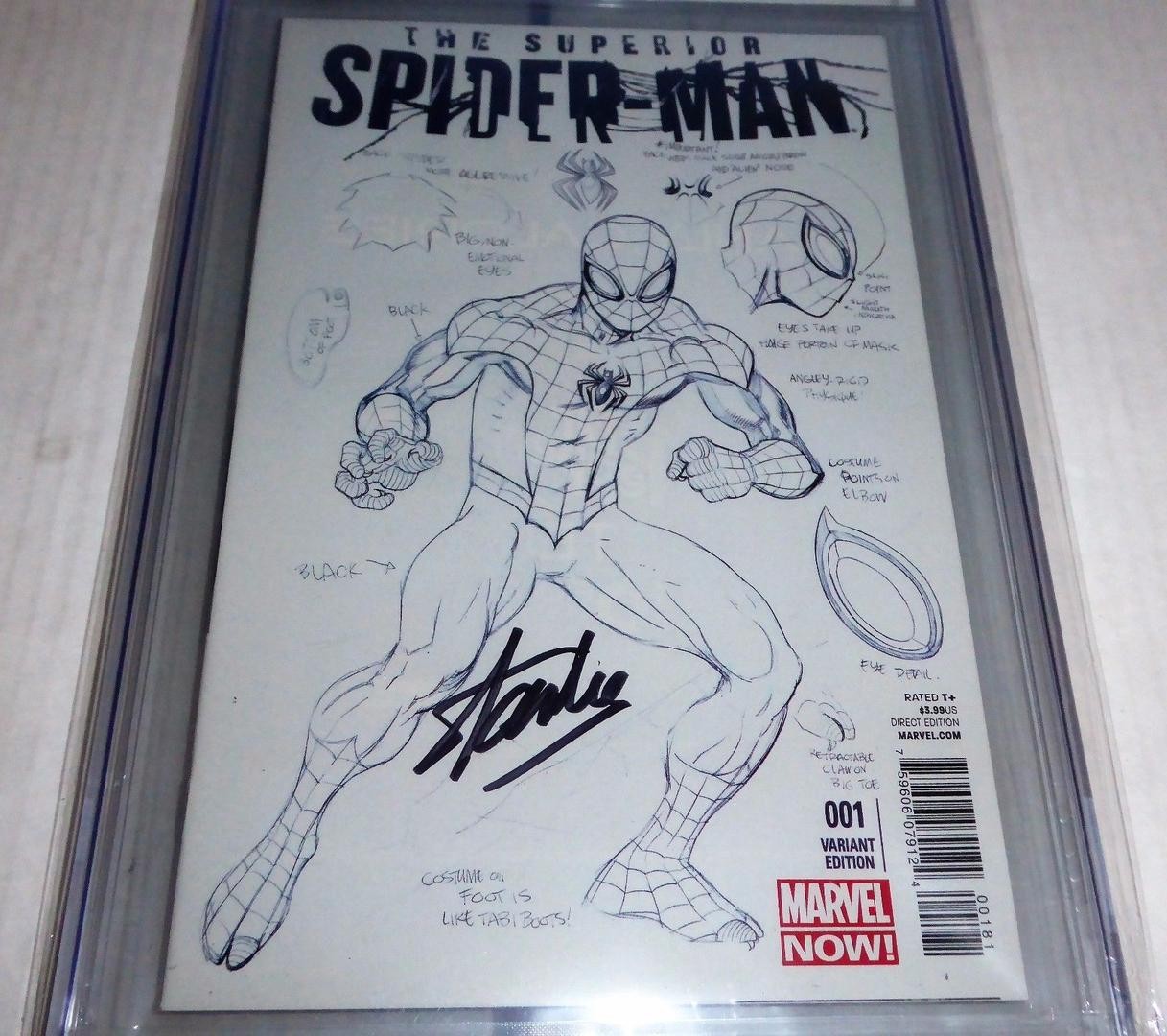 1217x1080 Superior Spider Man - Stan Lee Spiderman Sketch