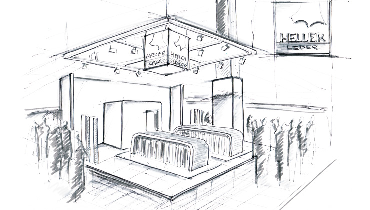 740x420 From The Design To The Finished Trade Fair Stand - Stand Sketch