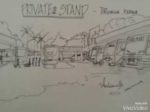 480x360 Private Bus Stand - Stand Sketch