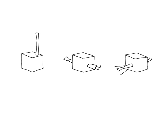 655x491 Cross Pen Stand Nendo - Stand Sketch