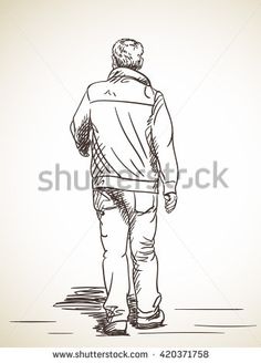 236x328 Drawn Man Sketch - Standing Man Sketch