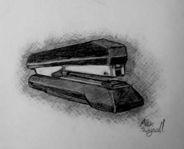600x488 Stapler Sketch Final By Catjuggler - Stapler Sketch