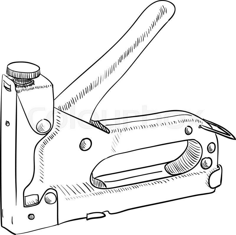 Как нарисовать степлер