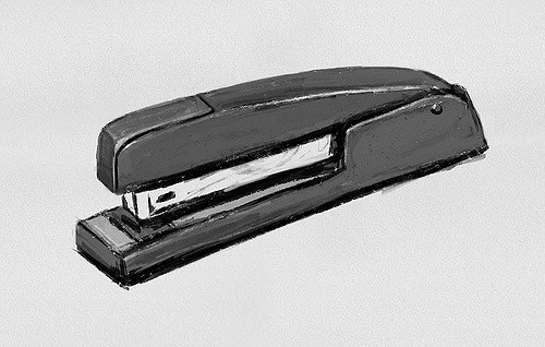 500x318 Stapler Sketch Photoshop And Wacom Tablet Payton Biddington - Stapler Sketch