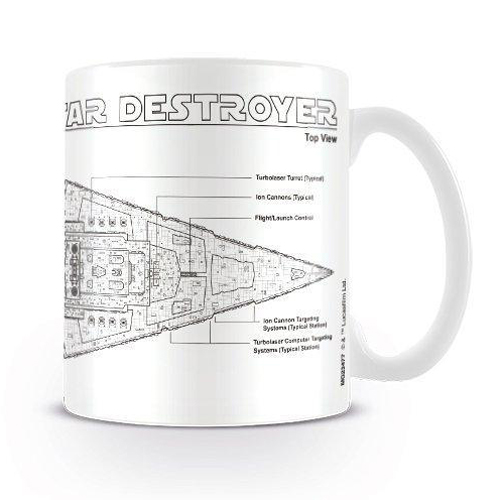 500x500 Star Wars Mug Star Destroyer Sketch Mugs And Cups For Sale - Star Destroyer Sketch