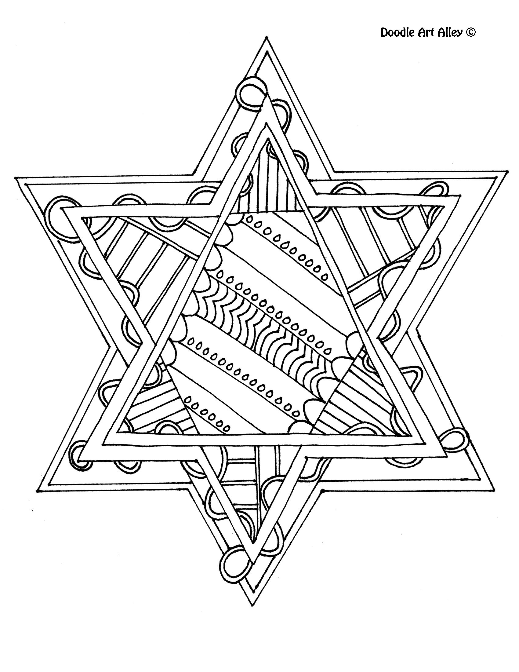 1700x2200 Collection Of Free Guid Clipart Drawn Star. Download On Ubisafe - Star Of David Sketch