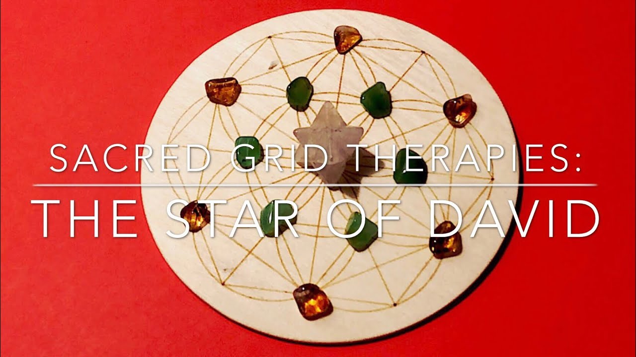 1280x720 Crystal Grid Healing Star Of David - Star Of David Sketch