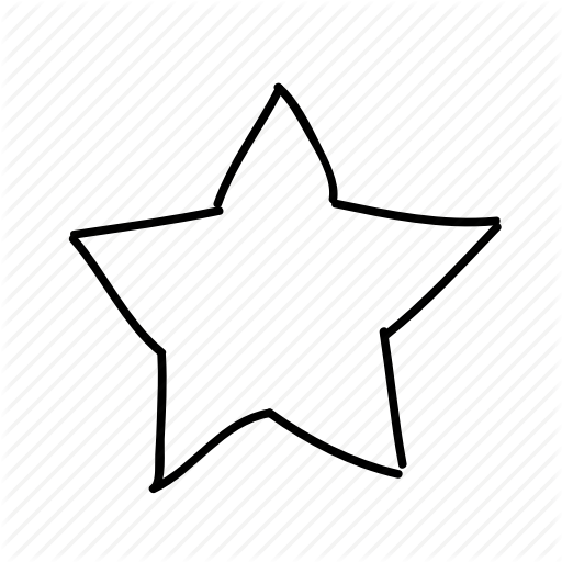 512x512 Drawn, Favorite, Handdrawn, Happy, Sketch, Sketchy, Star Icon - Star Sketch