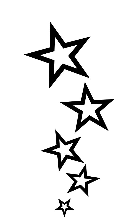 570x915 Beautiful Star Tattoos And Meaningful Ideas - Star Sketch Tattoo