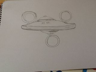 320x240 Sketch For My Dad - Star Trek Enterprise Sketch